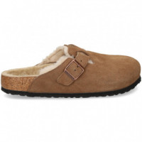 Zueco Pelo ante Marron  BIRKENSTOCK