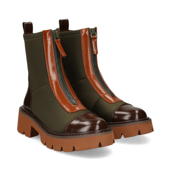 BOTIN COMBINADO NEOPRENO/PIEL KAKI