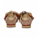 DEPORTIVO BROCHE TUL TERCIPELO BEIGE