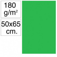 Cartulina 50X65 Cm 180G Verde Billar 25 Unidades
