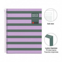 Bloc A5 80 Hojas Cuadrícula 5X5 90G Between The Lines Ceniza