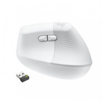 Ratón Vertical LOGITECH Lift Wireless Blanco (910-006496)