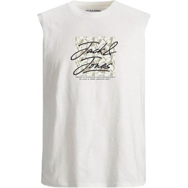 Camiseta Jack & Jones Asillas blanco crema