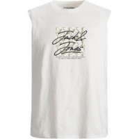 Camiseta Jack & Jones Asillas blanco crema