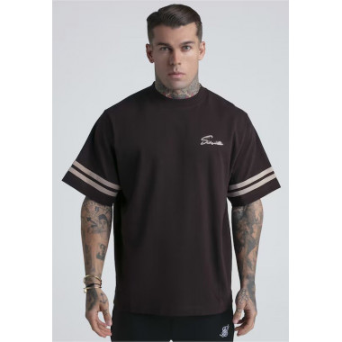 Camiseta Sik Silk Marr&oacute;n