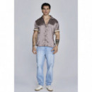 Camisa SikSilk Canela
