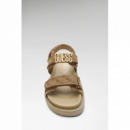 Sandalias GUESS Febelis Estampado 4G Beige