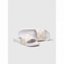 Slide Gianni Kavangh blanca estampada
