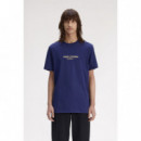 Camiseta Fred Perry Azul Marina