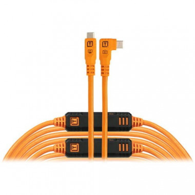 TETHERTOOLS CABLE TETHERPRO OPTIMA 10G USB-C TO RIGHT ANGLE REF.CUC31RTG2-ORG