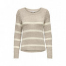 Only Jersey de punto Taupe 15113356-SIMPLY TAUPE
