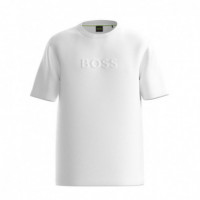 Span STYLE"COLOR:80BA27"BOSS Camiseta Blanca 50553652-101  BOSS