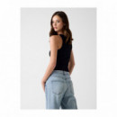 Guess  Top de canalé W6RP39 KD092-JBLK