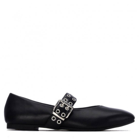 Xti Bailarina con doble tira decorativa 146407-NEGRO
