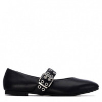 XTI Bailarina con Doble Tira Decorativa 146407-NEGRO