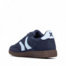 Xti Zapatilla en suave antelina 146125-NAVY