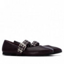 Xti Bailarina con tira sjustable 146407-BURDEOS