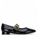 Xti Zapato fabricado en charol 146418-NEGRO