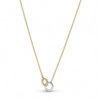 PANDORA Collar en Plata de Ley y con un Recubrimiento en Oro 364825C01