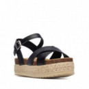 Xti Sandalias de mujer negras 145069-NEGRO