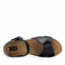 Xti Sandalias de mujer negras 145069-NEGRO