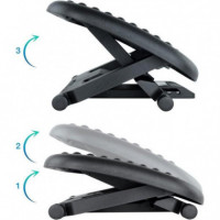 Reposapiés Ergonómico TOOQ Confort Negro TQFR0603-B