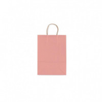 Bolsa de Papel Kraft ALLEGRA Rosa Cipria 36X12X41 Cm