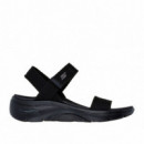Skechers Zapatillas Go Walk Arch Fit 20 Sandal Negras 140874-BBK