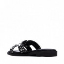 Xti Sandalias de mujer negras 145151-NEGRO