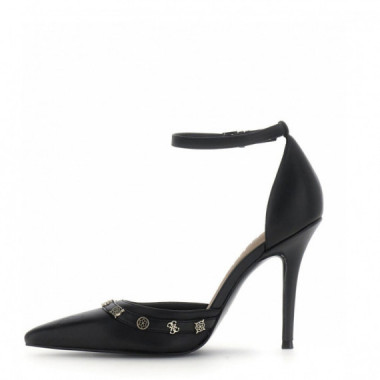 Guess Zapato de tac&oacute;n negro FLPNAA LEA08-BLACK