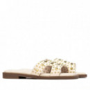 Xti Sandalias de mujer beige 145151-HIELO