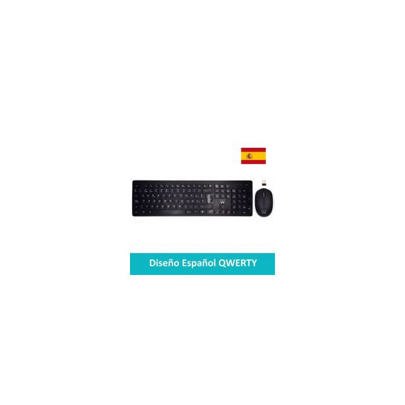 Teclado + Raton EWENT Wireless 2.4 Ghz EW3256