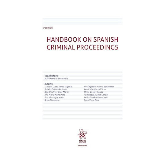 HANDBOOK ON SPANISH CRIMINAL PROCEEDINGS 2ª EDICION