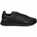 DEPORTIVO FIRMA PIEL NEGRO