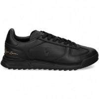 Deportivo Firma Piel Negro  POLO RALPH LAUREN