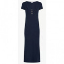TOMMY HILFIGER - SLIM HENLEY GOLD BTN DRESS - C1G - F|WW0WW43864/C1G