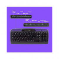 LOGITECH Teclado + Raton Inalambrico Combo MK330 Usb Negro