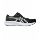 Zapatillas ASICS Correr Negras Blancas