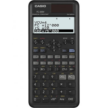 CASIO Calculadora Financiera FC-200V 2nd Edition