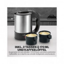 CLATRONIC Hervidor de Agua 0.5L 1000W WKR 3624 Incluye 2 Tazas, Bolsa Transporte Y Cuchara
