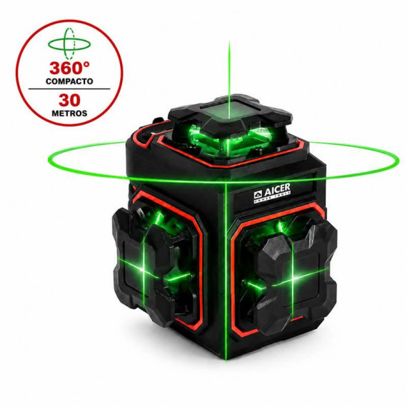 Nivel Laser 360º Compacto AICER 30 Metros
