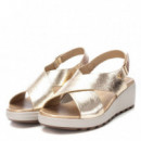 Xti Sandalias de mujer Oro 142700-ORO