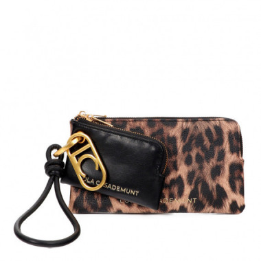 Monedero Doble Animal Print  LOLA CASADEMUNT