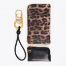 Monedero Doble Animal Print  LOLA CASADEMUNT