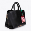 Bolso Shopper con Colgante a Contraste  LOLA CASADEMUNT