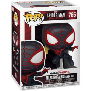 Funko POP Spiderman Miles Morales Traje cl&aacute;sico 765