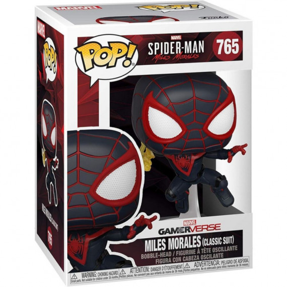 Funko POP Spiderman Miles Morales Traje clásico 765