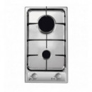 Placa de Gas CANDY CDG32/1SPX Inoxidable 2 Quemadores 29CM