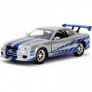 Coche Nissan Skyline Gt-r 2002 Fast And Furious 1/32  JADA