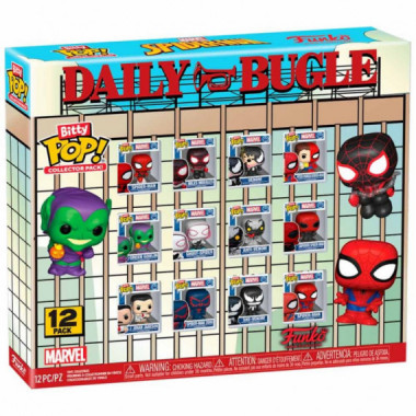 Funko Bitty POP display Spiderman Daily Bugle marvel